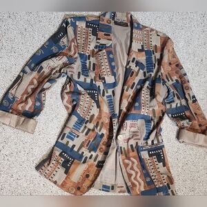 Abstract Patterned Blazer